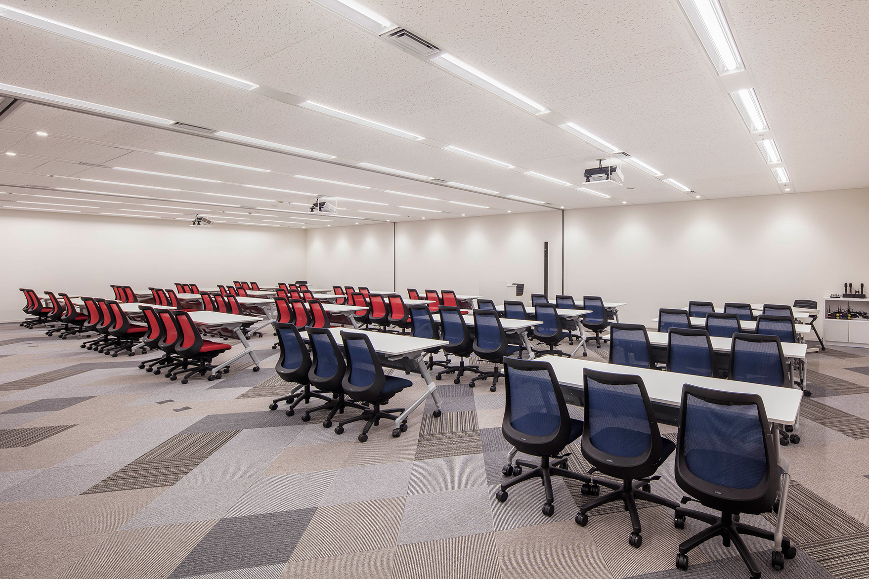 The presentation rooms